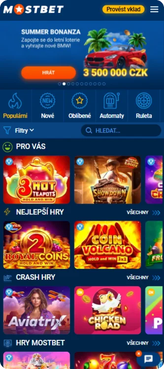 Mostbet app Casino