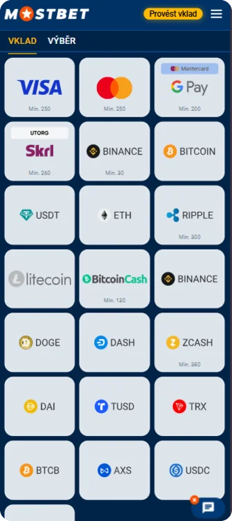 Mostbet app Vklad